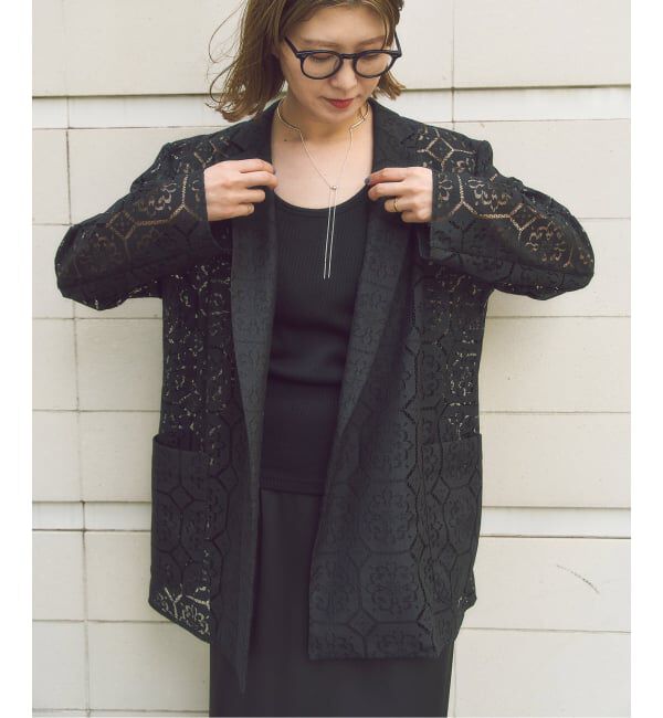 HARDY NOIR「《予約》スクエアパターンレースジャケット」|その他|