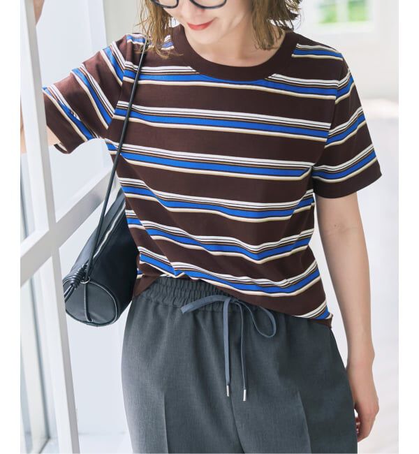 Spick and Span「《予約》マルチボーダーTシャツ」|Tシャツ・カットソー|