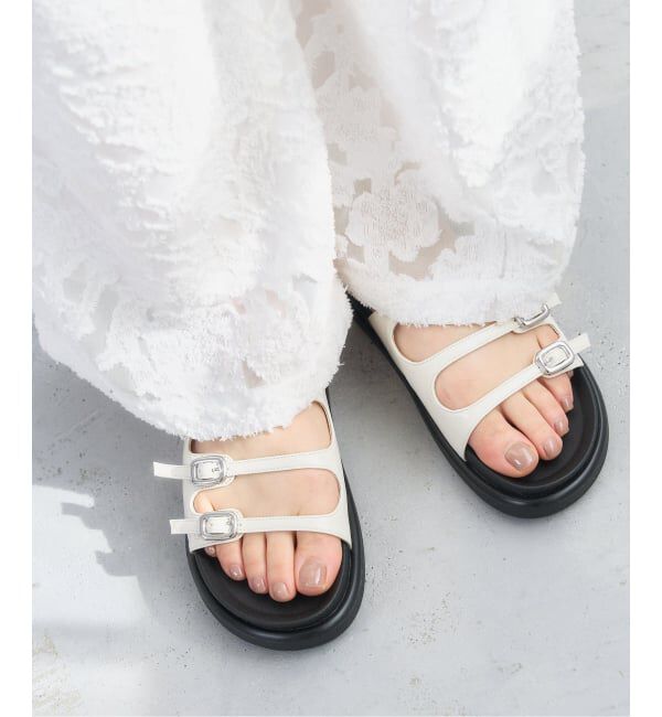  「トリプルベルトスライダーサンダル」|サンダル|