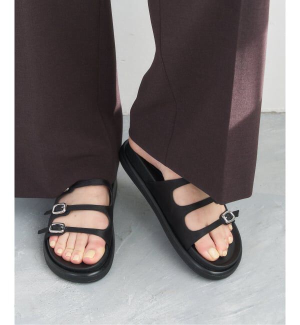  「トリプルベルトスライダーサンダル」|サンダル|