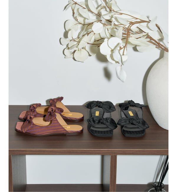 GRISE「《予約》GRISE DOUBLE BOW ミュールサンダル」|サンダル|