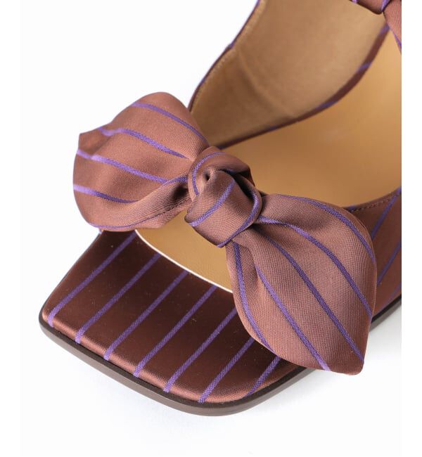 GRISE「《予約》GRISE DOUBLE BOW ミュールサンダル」|サンダル|