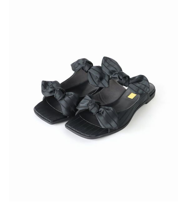 GRISE「《予約》GRISE DOUBLE BOW ミュールサンダル」|サンダル|