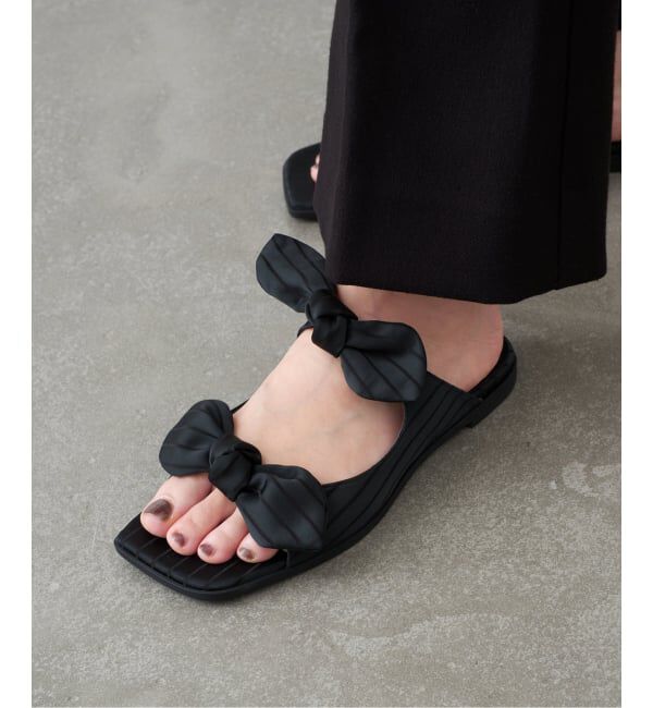 GRISE「《予約》GRISE DOUBLE BOW ミュールサンダル」|サンダル|