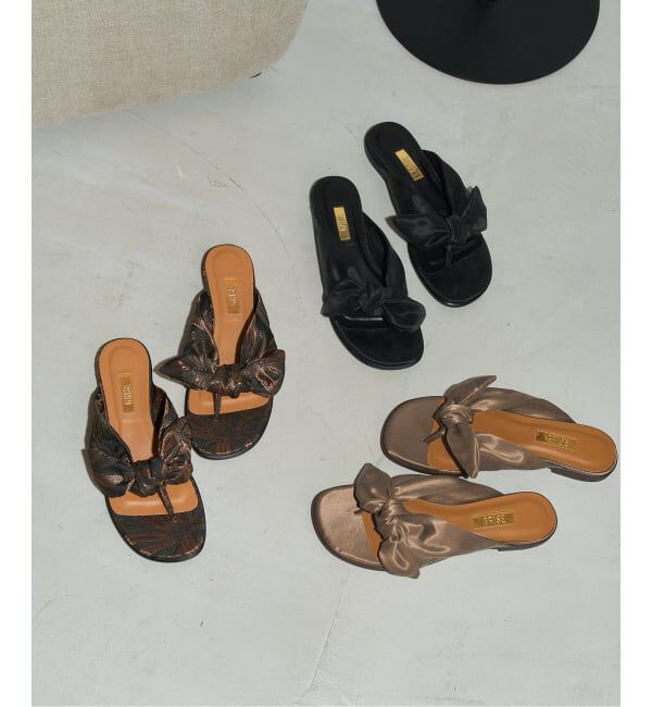 GRISE「《予約》GRISE BOW THONG サンダル」|サンダル|