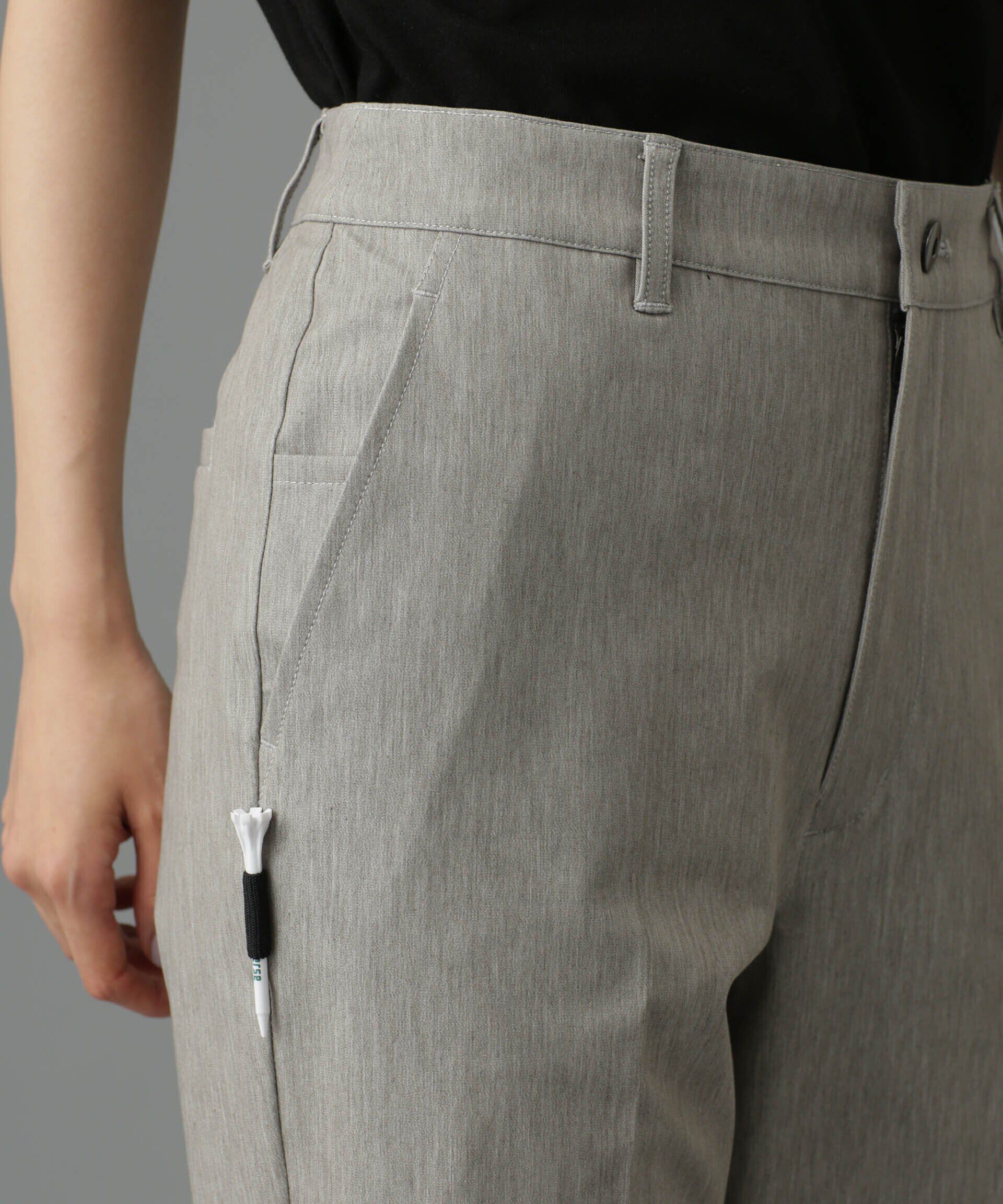 nano･universe「beats per minute/タック入りフレアパンツ」|チノ|