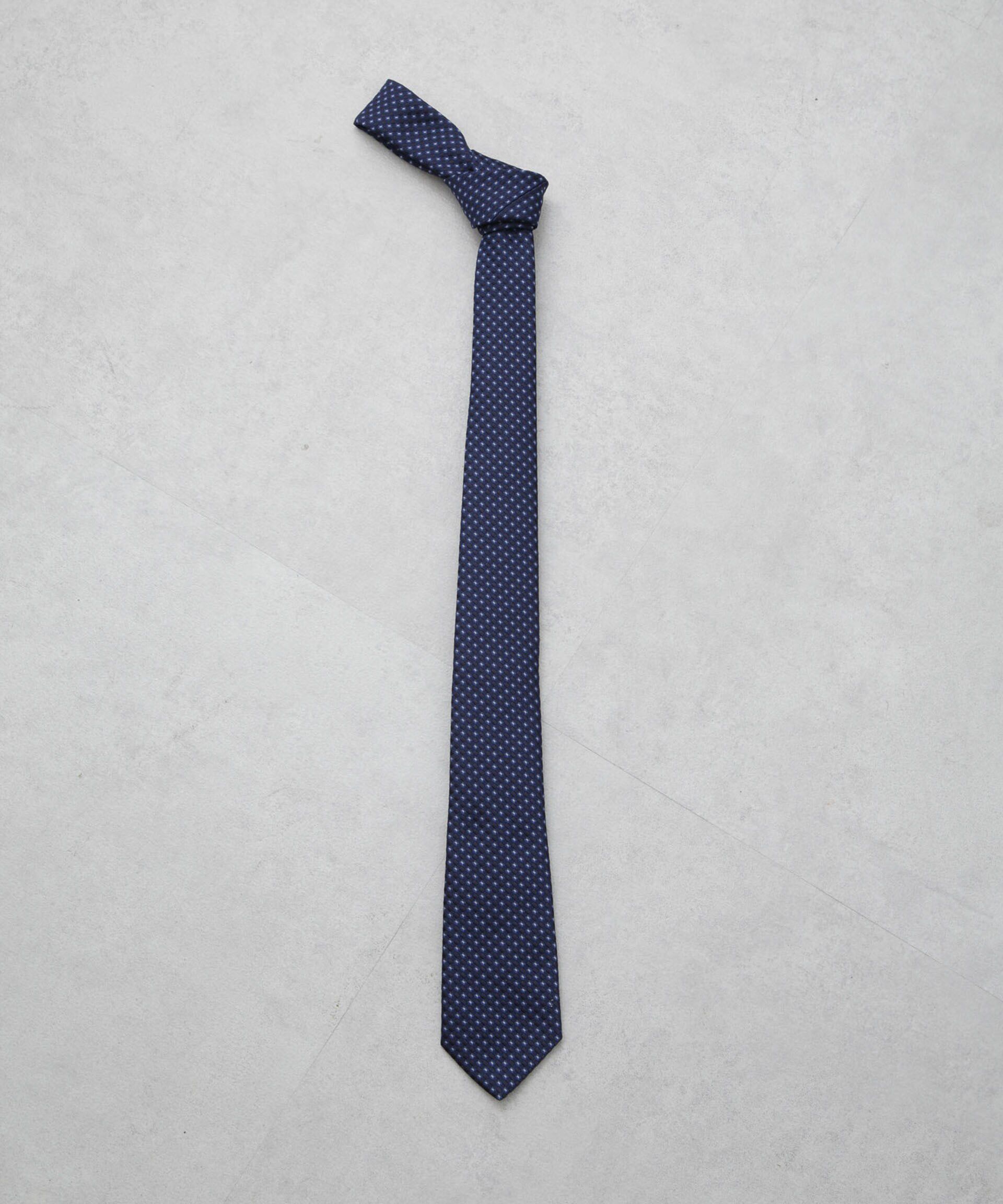 nano･universe「京都ウォッシャブルマイクロネクタイ」|ネクタイ・蝶ネクタイ|ネイビー