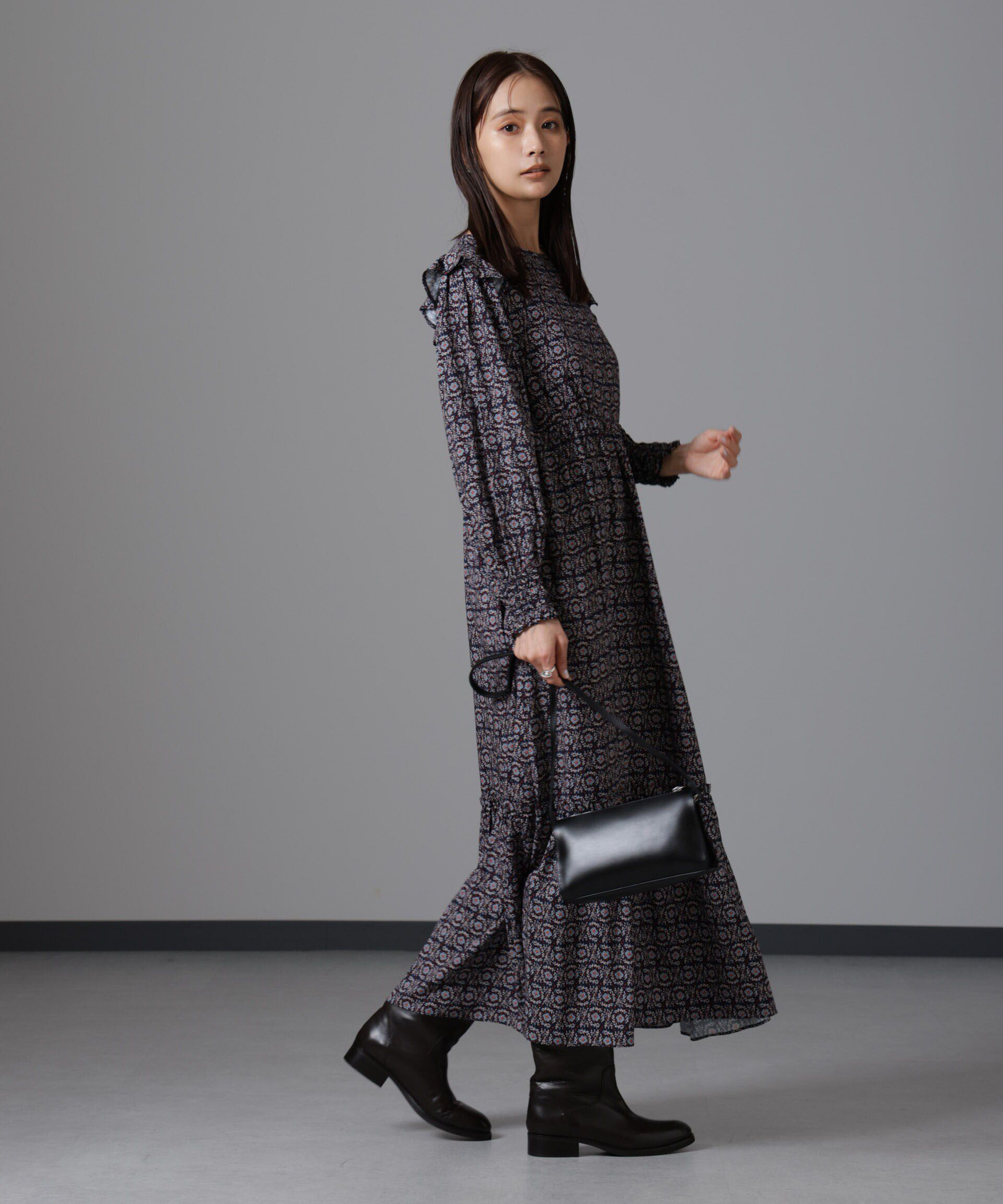 nano･universe「サークルフラワープリントワンピース」|ワンピース|