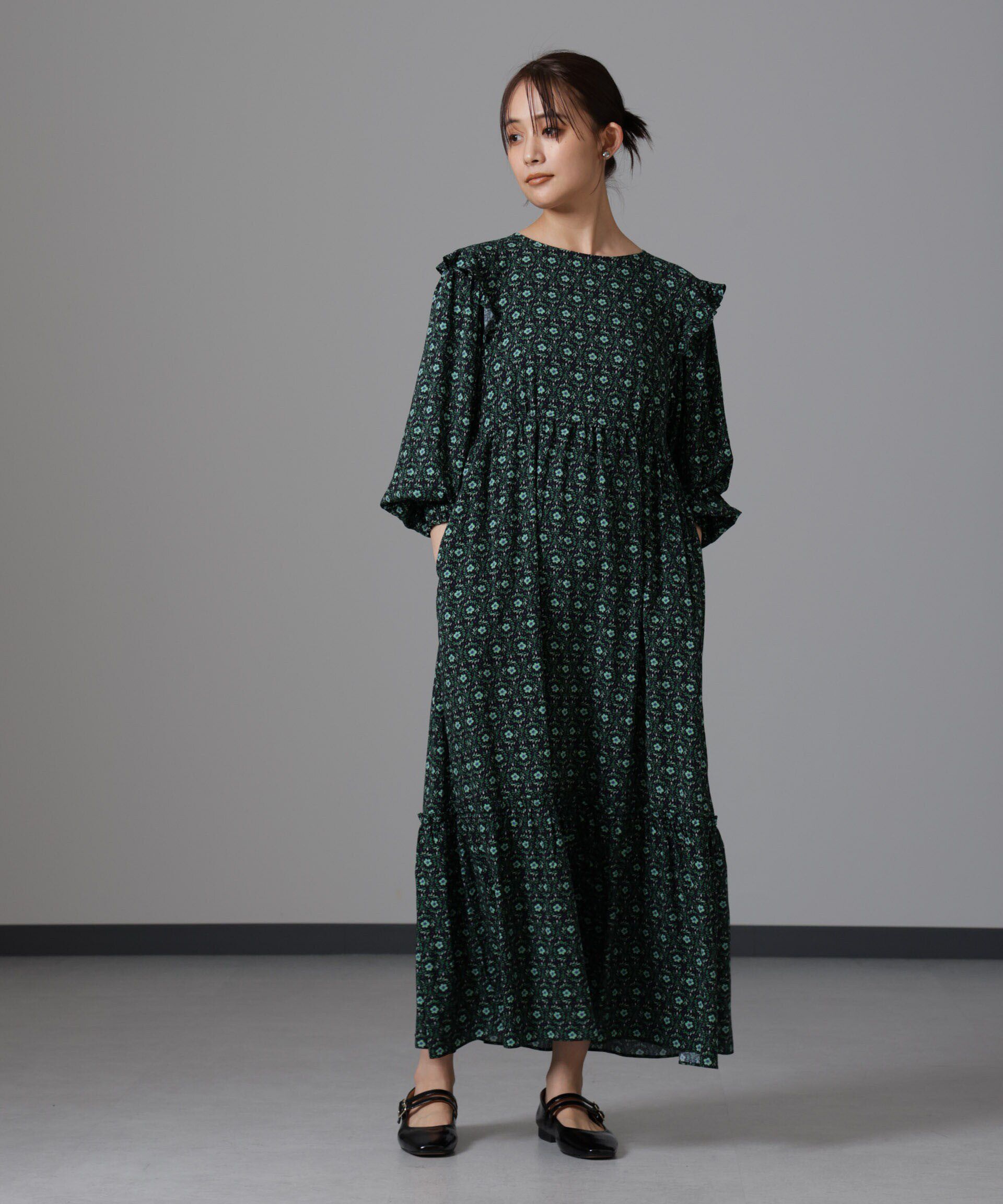 nano･universe「サークルフラワープリントワンピース」|ワンピース|