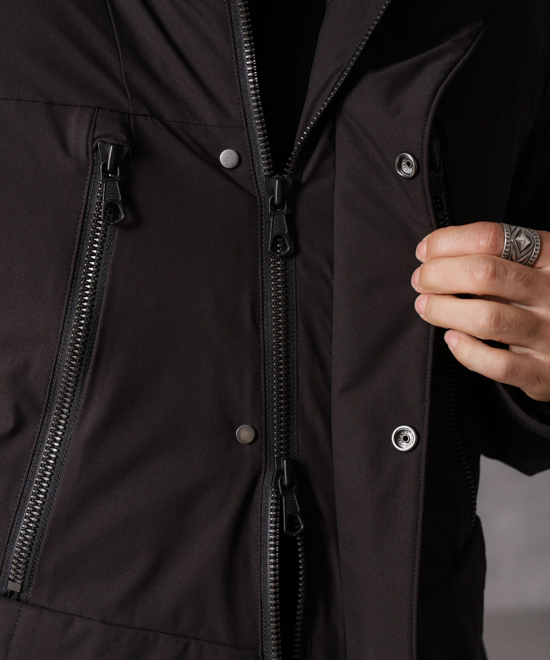 nano･universe「｢西川ダウン(R)｣フードデタッチャブルMATSUMIダウン」|ダウン|