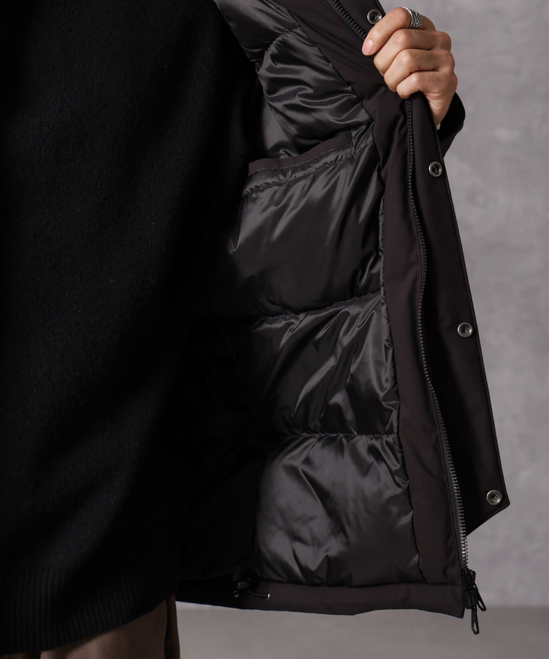 nano･universe「｢西川ダウン(R)｣フードデタッチャブルMATSUMIダウン」|ダウン|