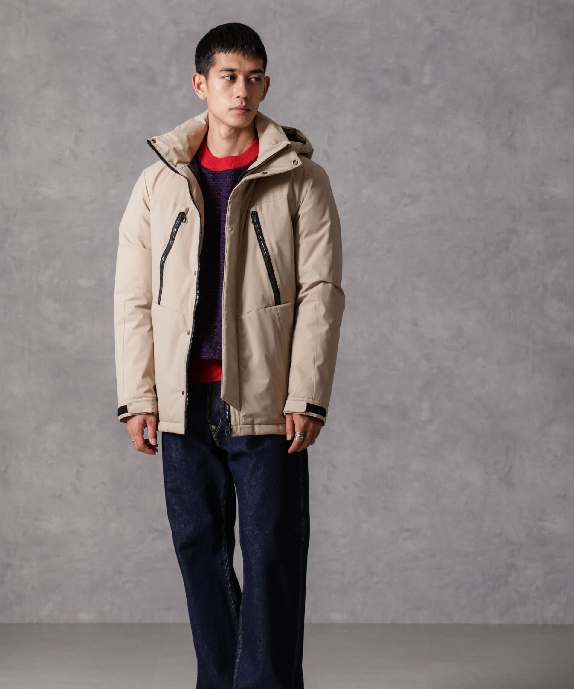 nano･universe「｢西川ダウン(R)｣フードデタッチャブルMATSUMIダウン」|ダウン|