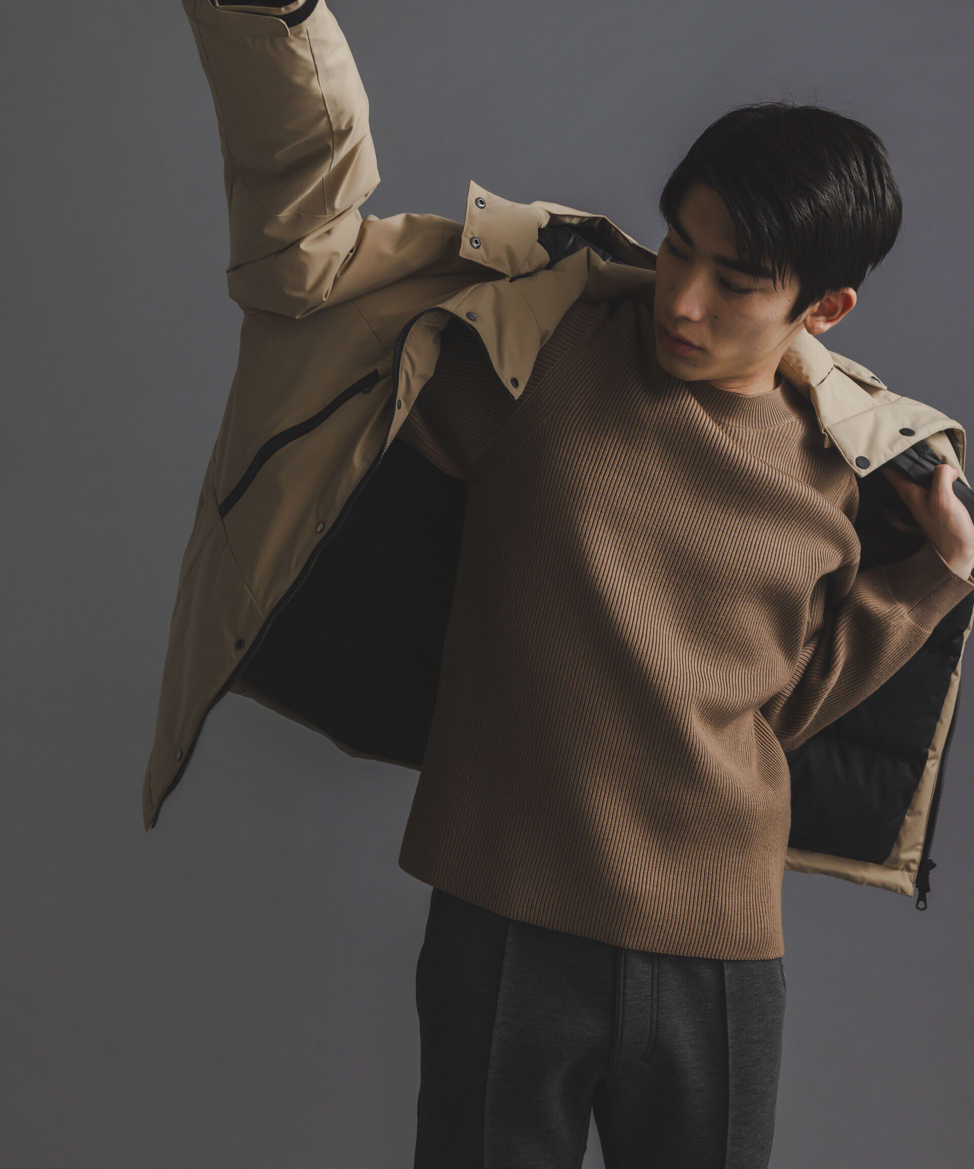 nano･universe「｢西川ダウン(R)｣フードデタッチャブルMATSUMIダウン」|ダウン|