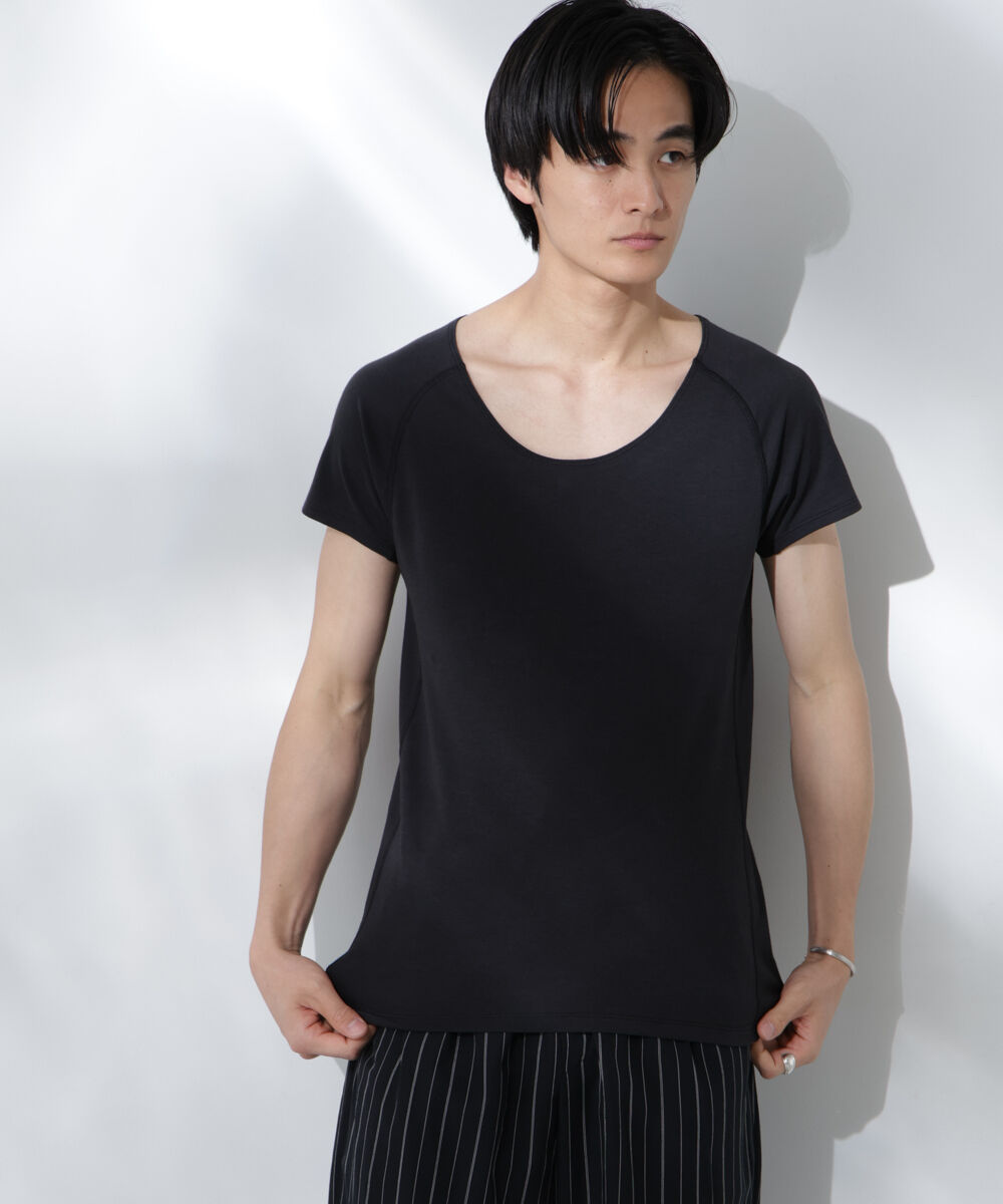 nano･universe「Anti Soaked(R)  Plus インナーTシャツ 半袖」|Tシャツ・カットソー|