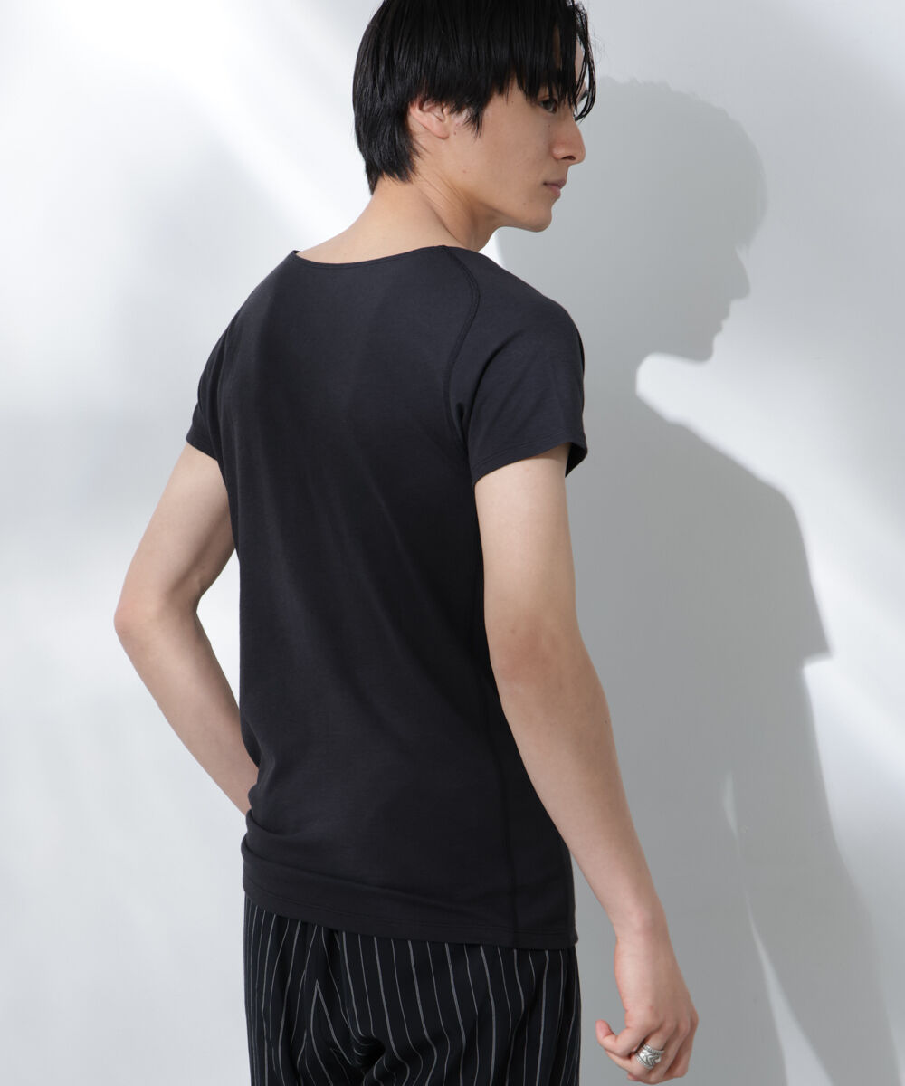 nano･universe「Anti Soaked(R)  Plus インナーTシャツ 半袖」|Tシャツ・カットソー|