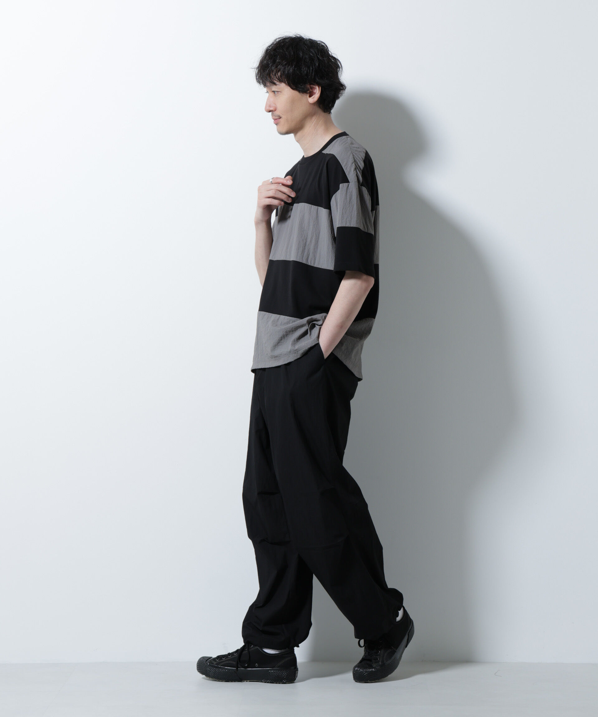 nano･universe「ライトウェイトバギーパンツ」|チノ|