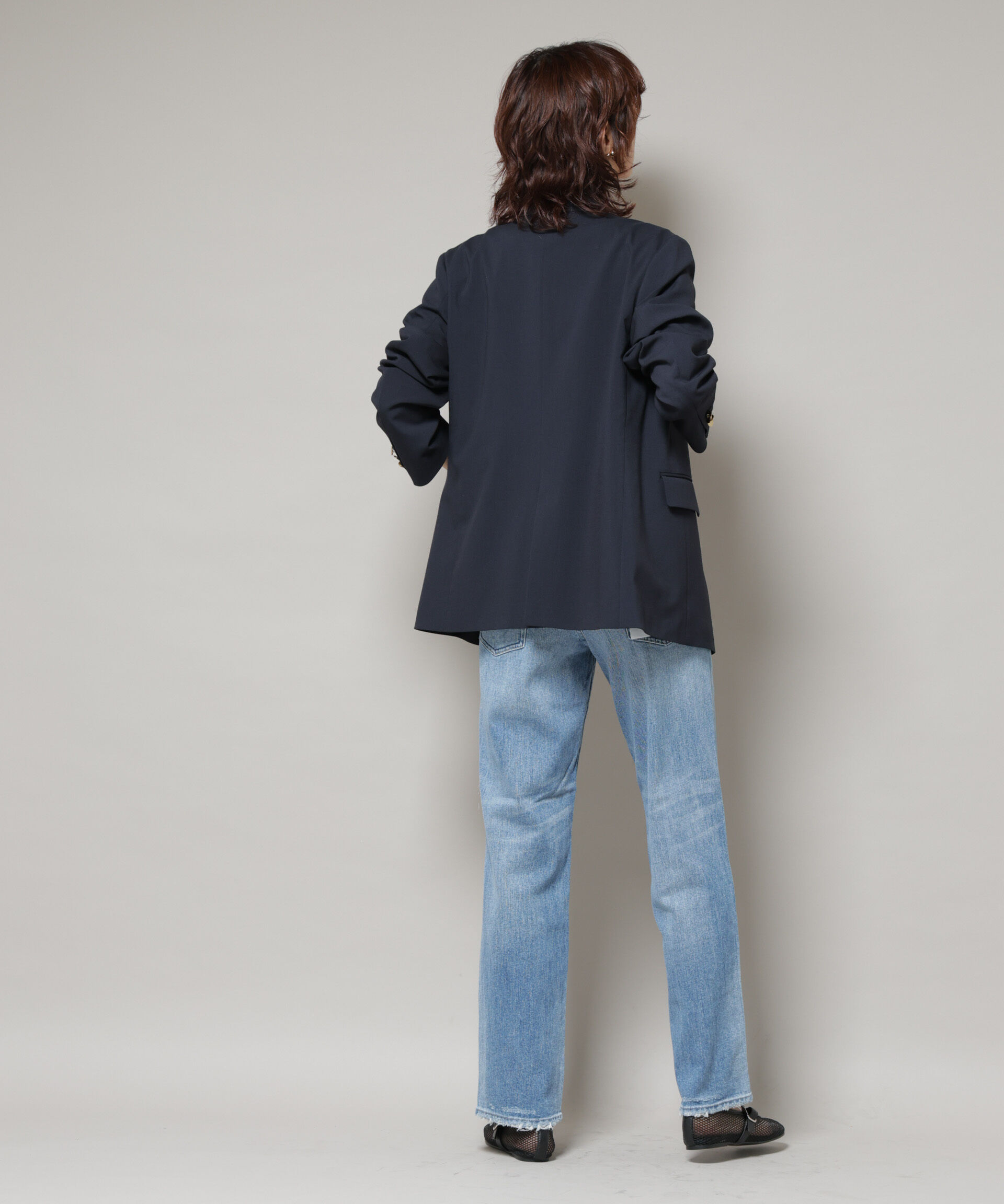 nano･universe「ドライウェザーストレッチダブルジャケット(セットアップ可)」|テーラードジャケット|