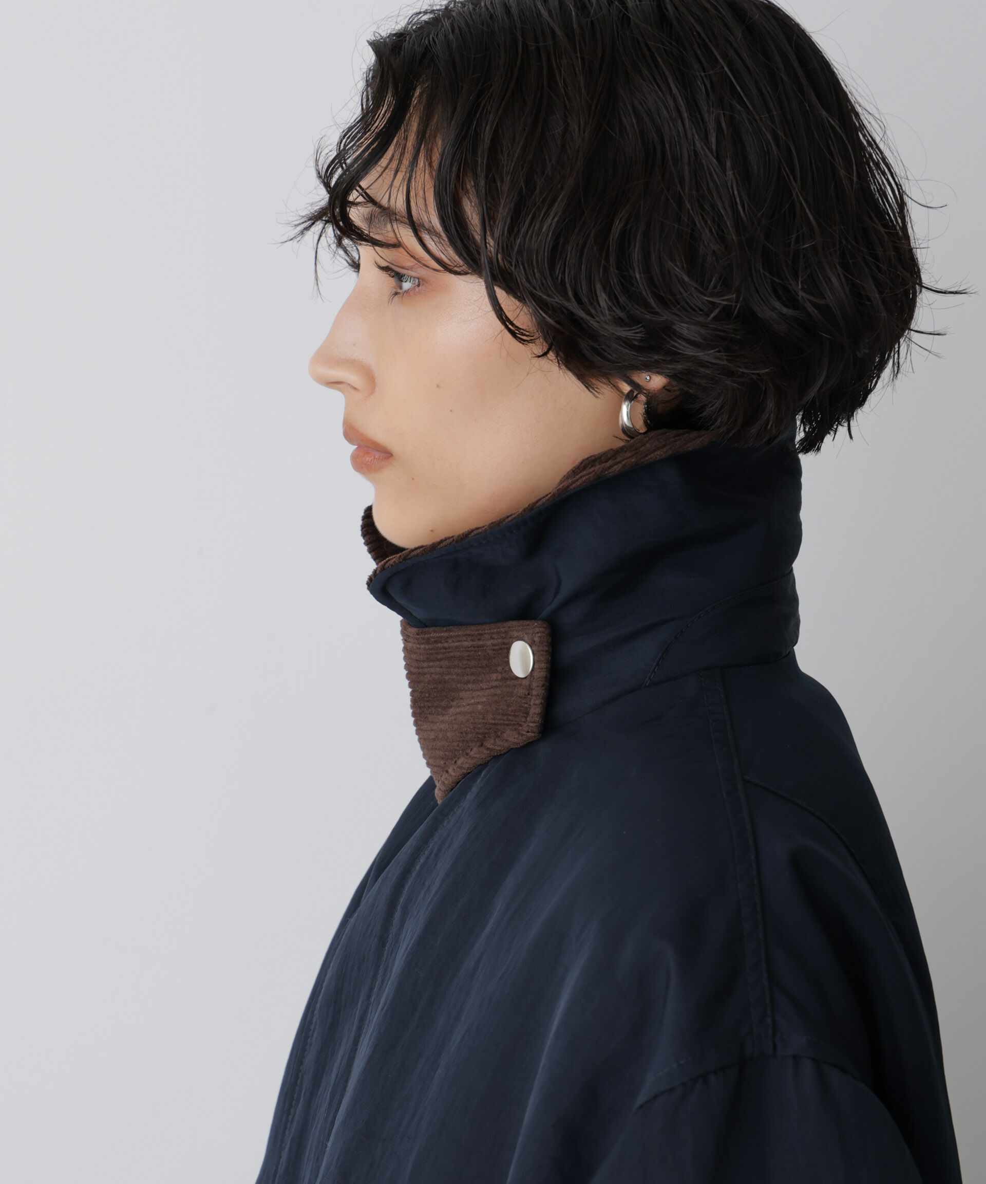 nano･universe「「STEVELOUR」「西川ダウン(R)」ミリタリーロングコート」|ダウン|