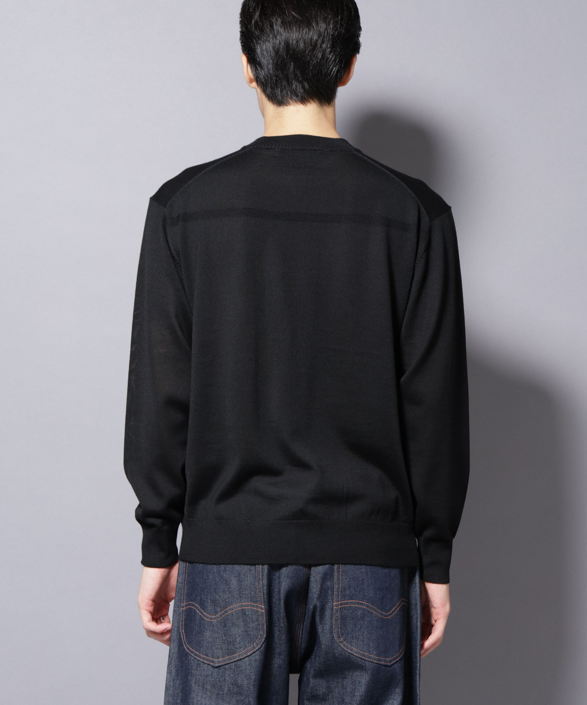 nano･universe「「毛玉レスニット」ファインゲージクルーネック」|ニット・セーター|