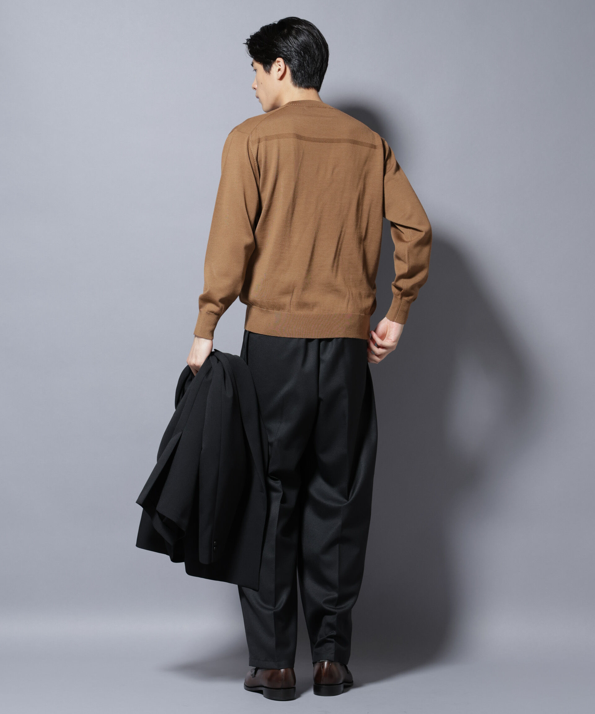 nano･universe「「毛玉レスニット」ファインゲージクルーネック」|ニット・セーター|