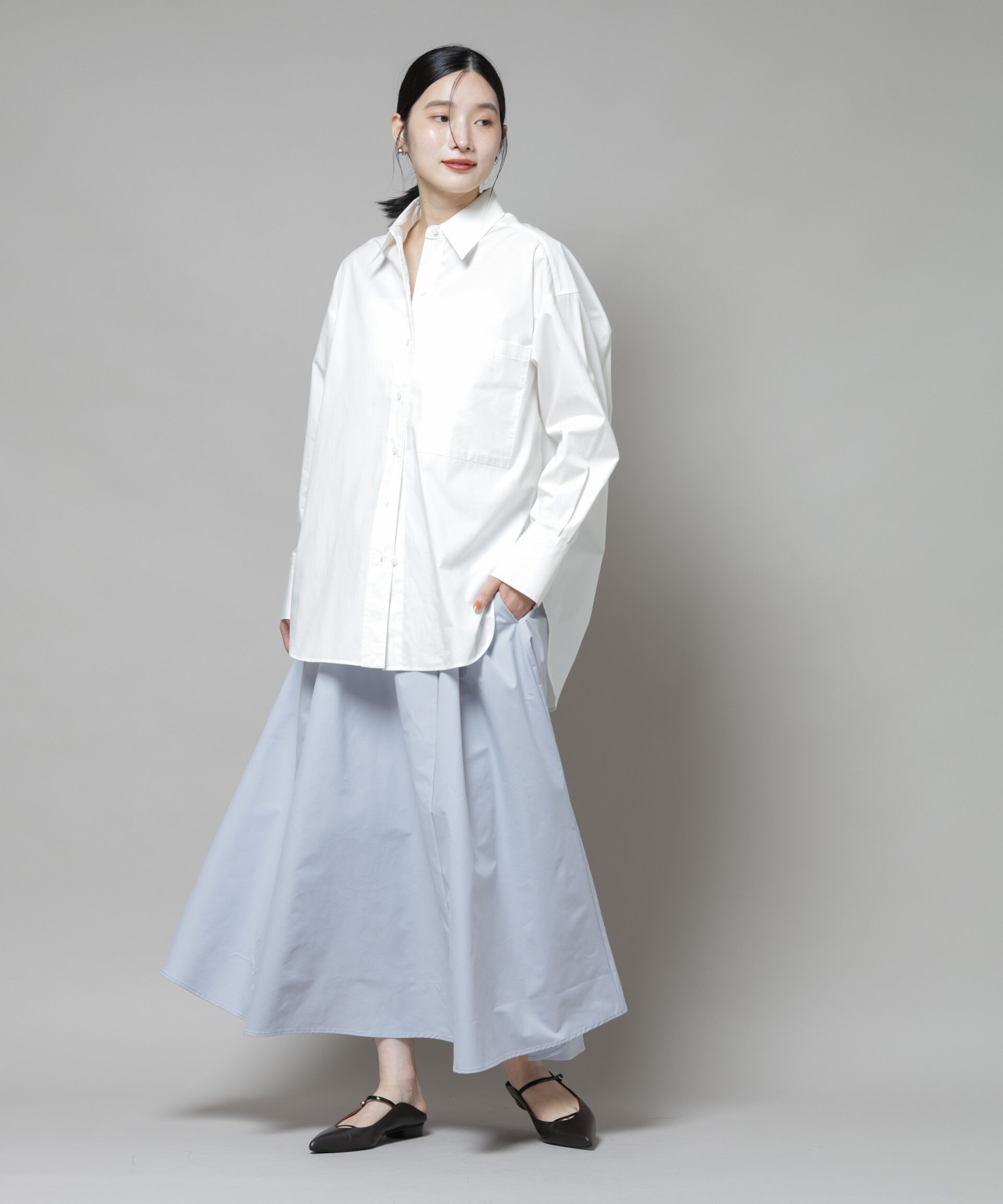 nano･universe「ギャザーボリュームスカート」|スカート|