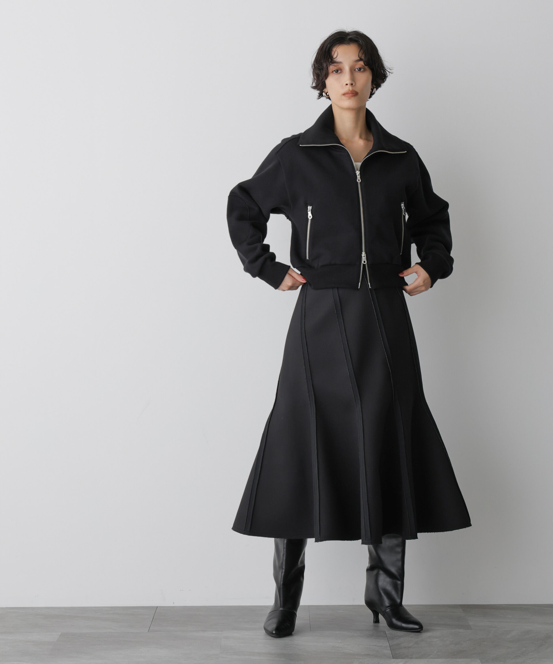  「「STEVELOUR」コンパクトダブルジップスウェット」|スウェット・ジャージ|