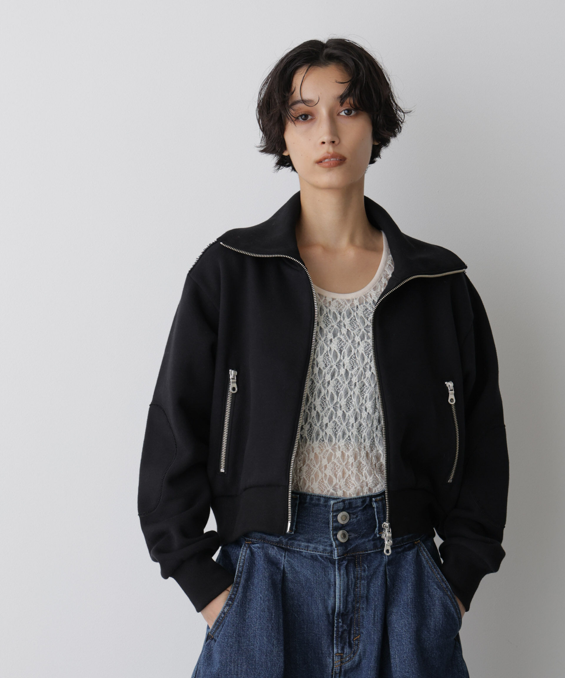  「「STEVELOUR」コンパクトダブルジップスウェット」|スウェット・ジャージ|