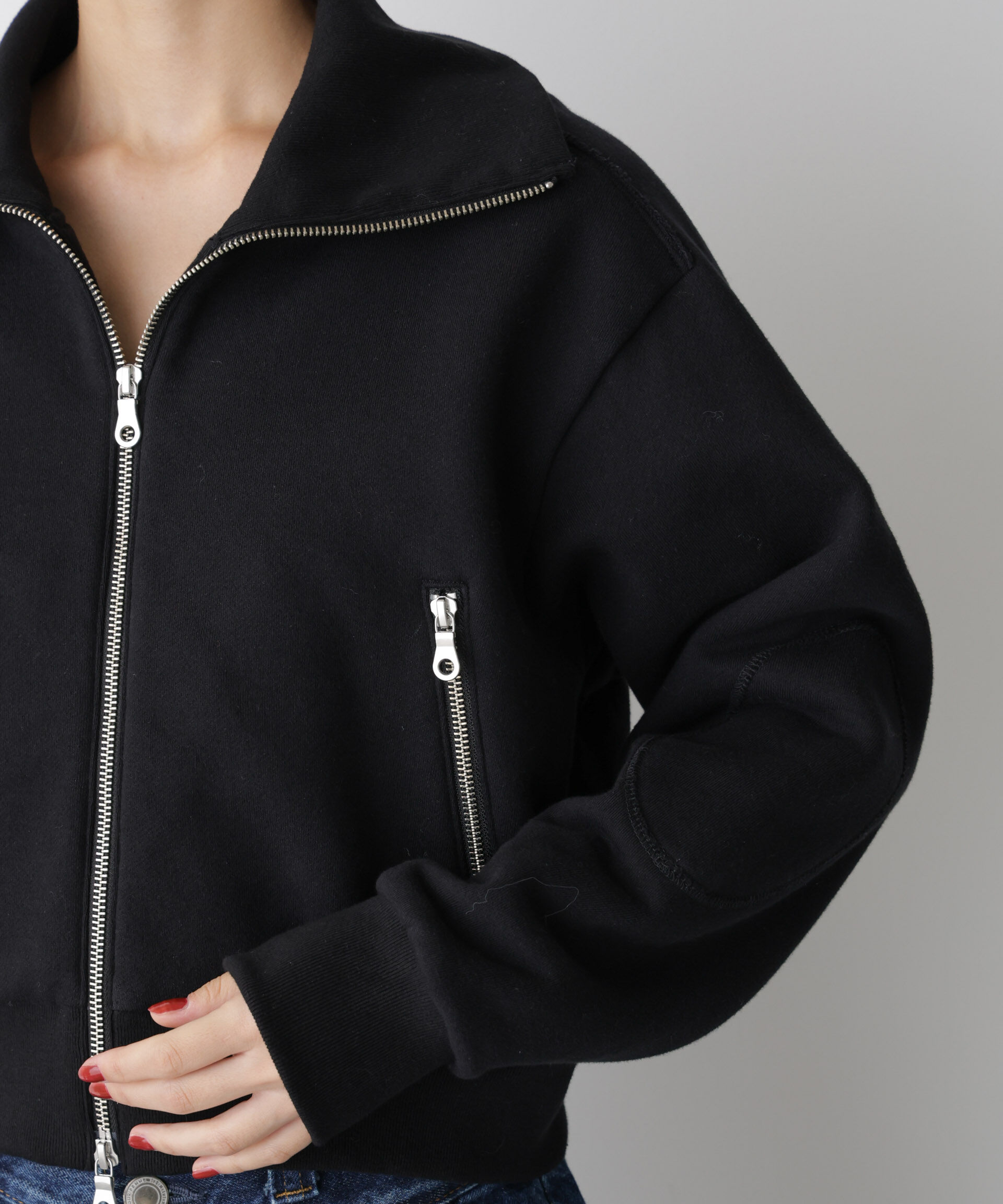  「「STEVELOUR」コンパクトダブルジップスウェット」|スウェット・ジャージ|