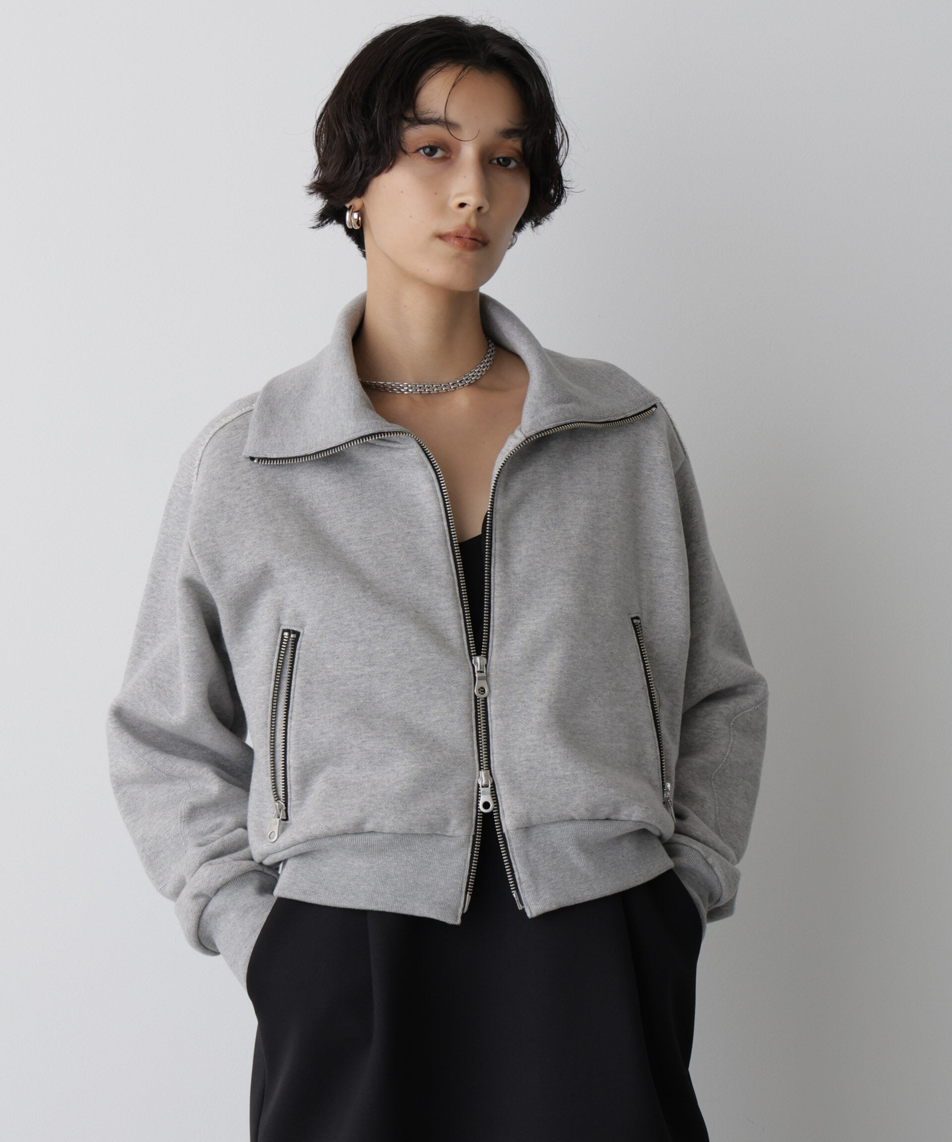  「「STEVELOUR」コンパクトダブルジップスウェット」|スウェット・ジャージ|