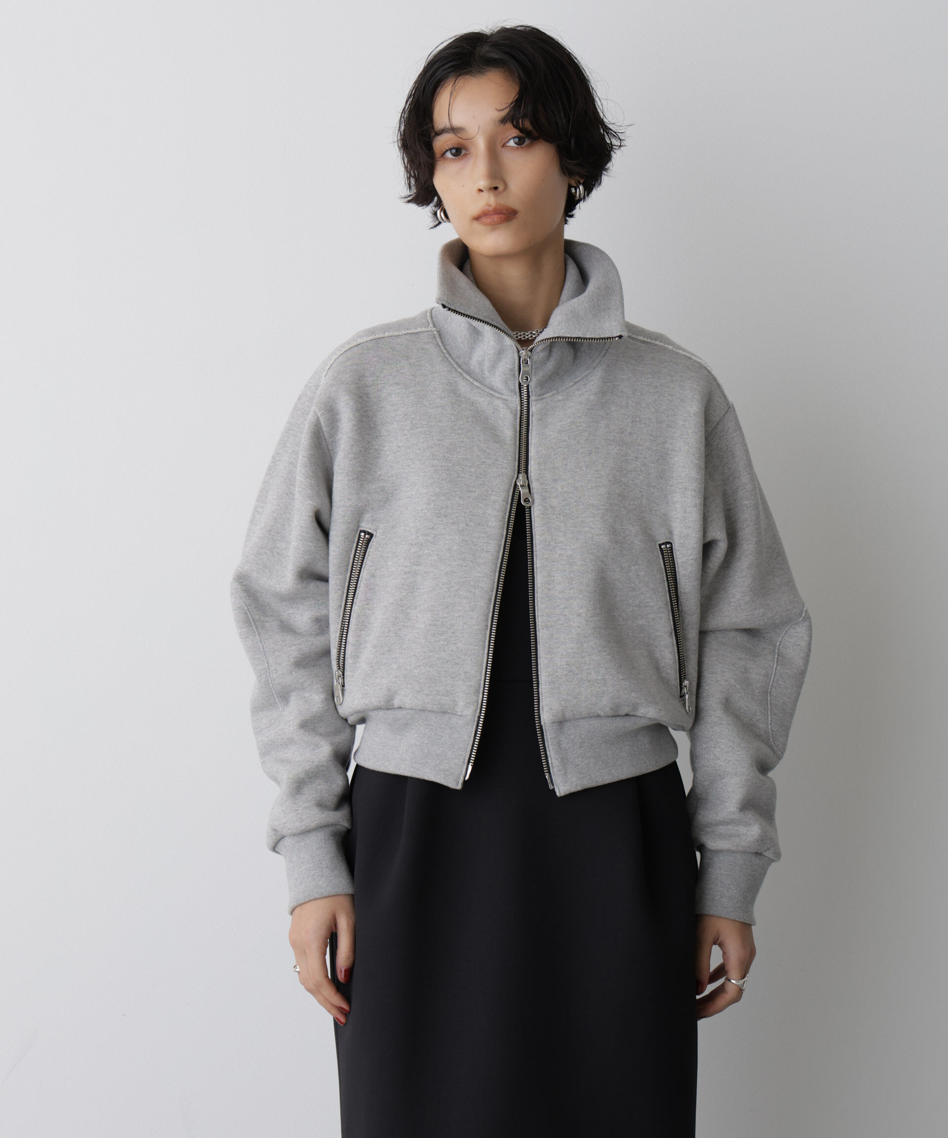  「「STEVELOUR」コンパクトダブルジップスウェット」|スウェット・ジャージ|