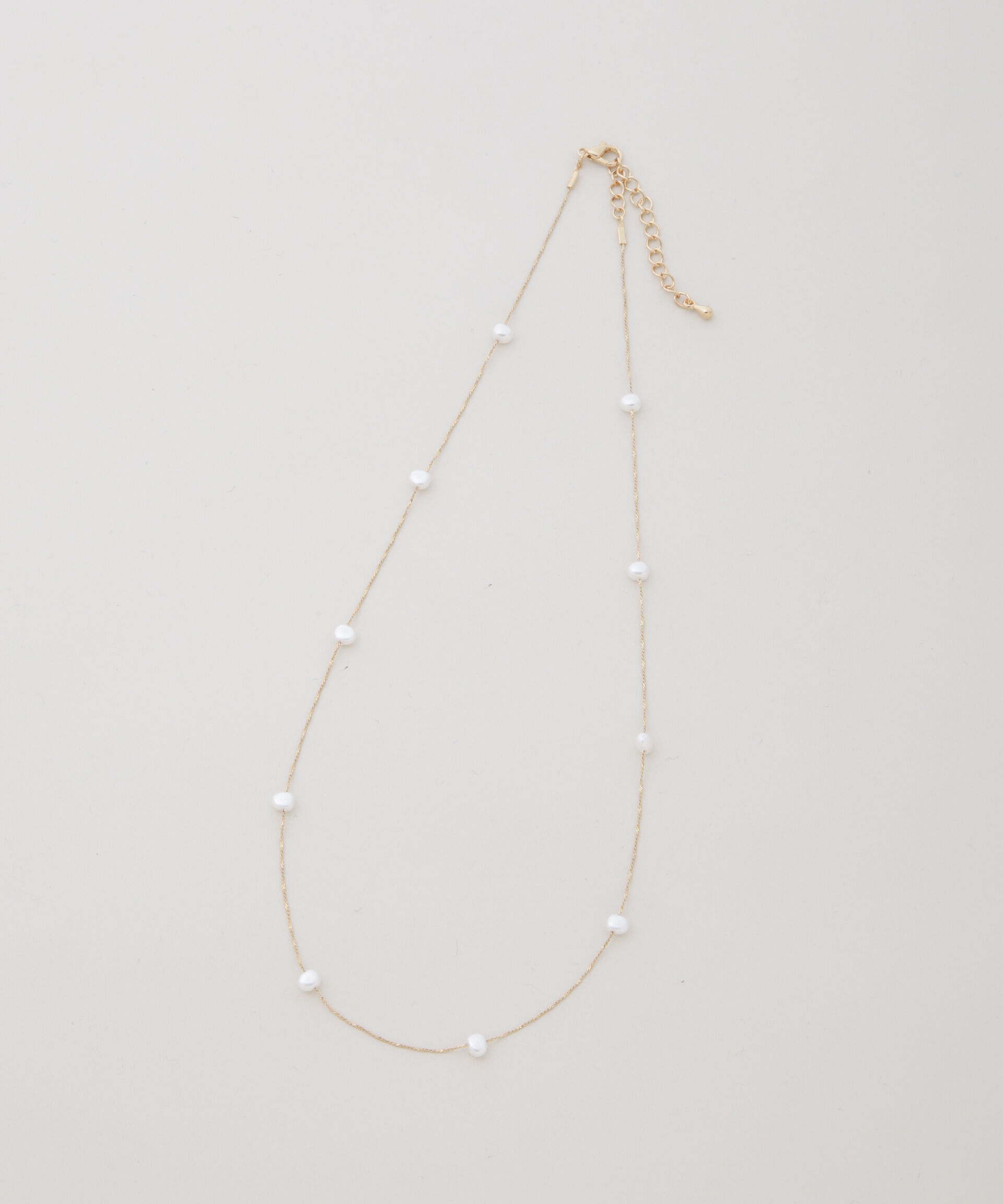 nano･universe「イミテーションパールチェーンコンビネックレス」|ネックレス|