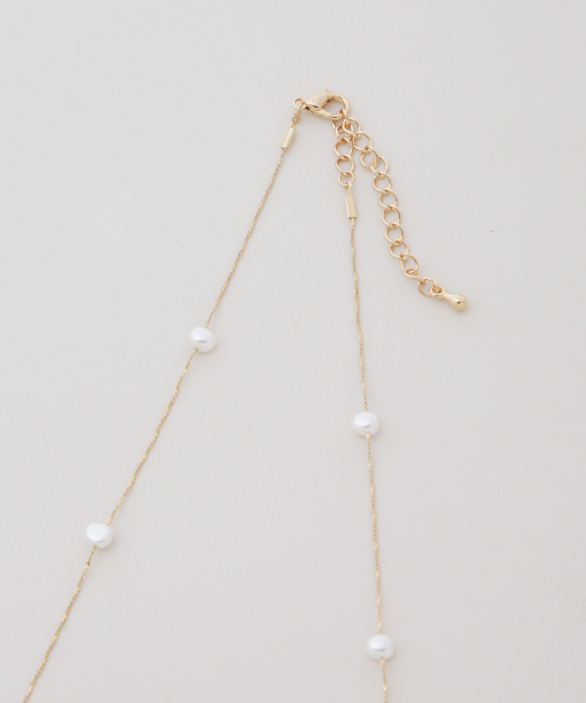 nano･universe「イミテーションパールチェーンコンビネックレス」|ネックレス|