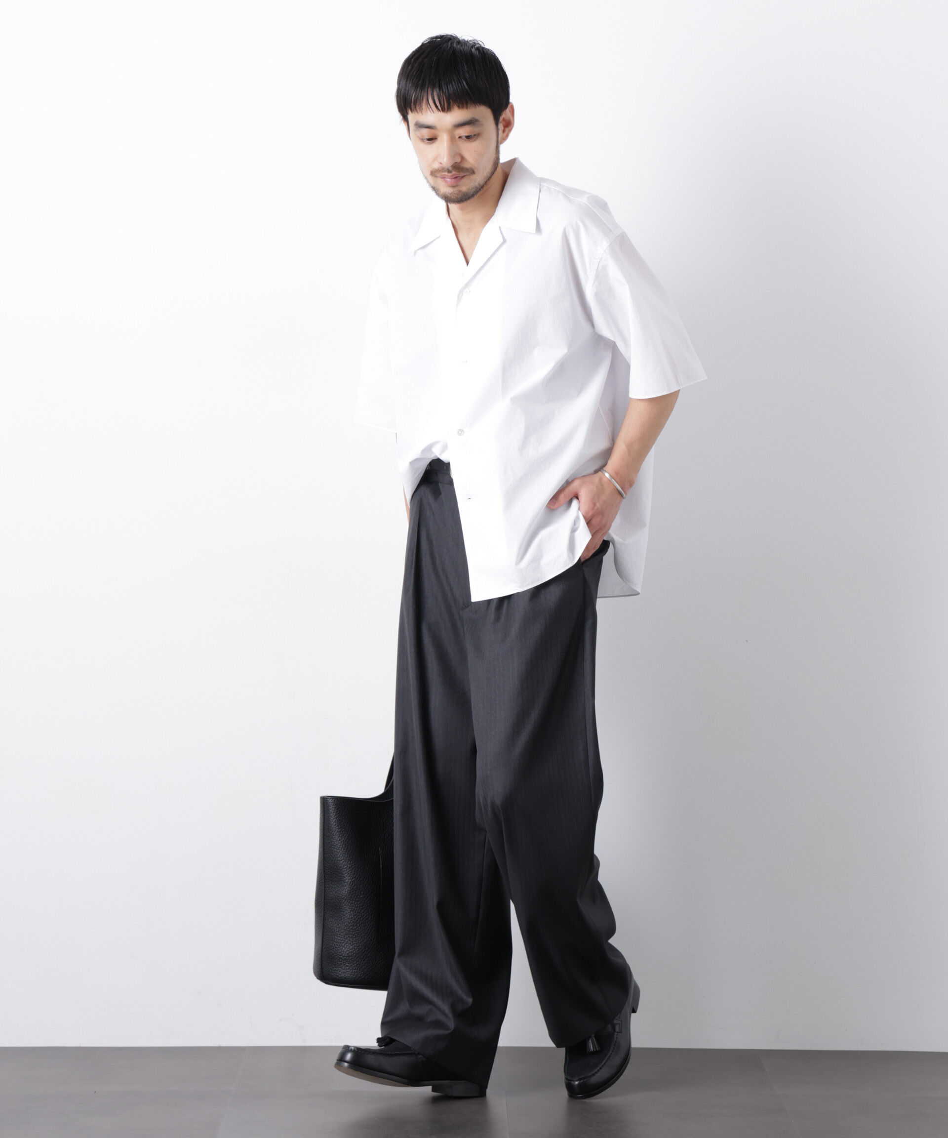 nano･universe「「OtoNANO」 タイプライター ウォッシュシャツ」|シャツ・ブラウス|