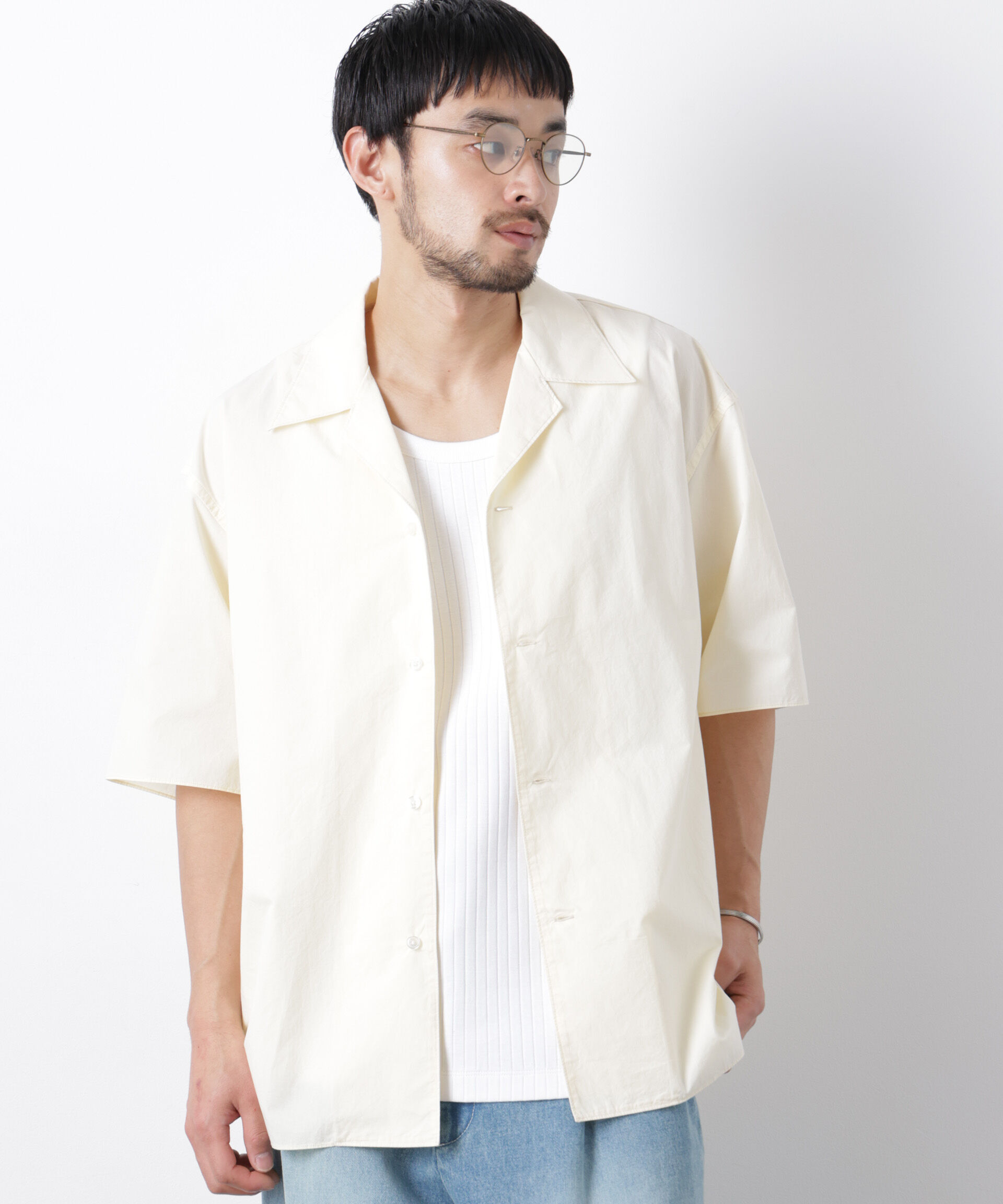 nano･universe「「OtoNANO」 タイプライター ウォッシュシャツ」|シャツ・ブラウス|