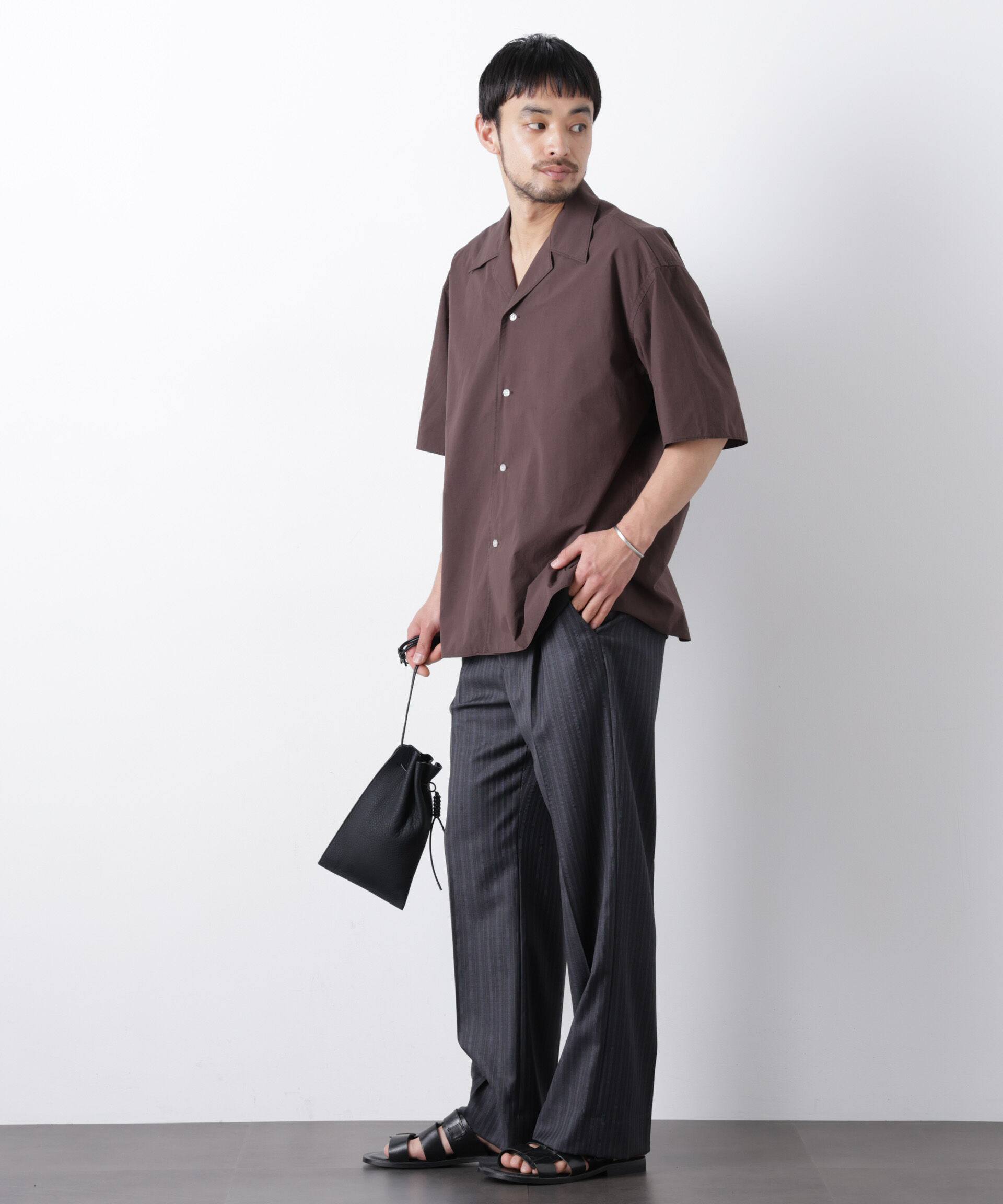 nano･universe「「OtoNANO」 タイプライター ウォッシュシャツ」|シャツ・ブラウス|