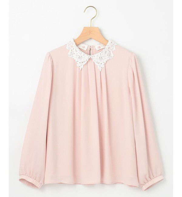 組曲「【WEB限定・2WAY】ジョーゼットシフォンレース襟 ブラウス」|シャツ・ブラウス|