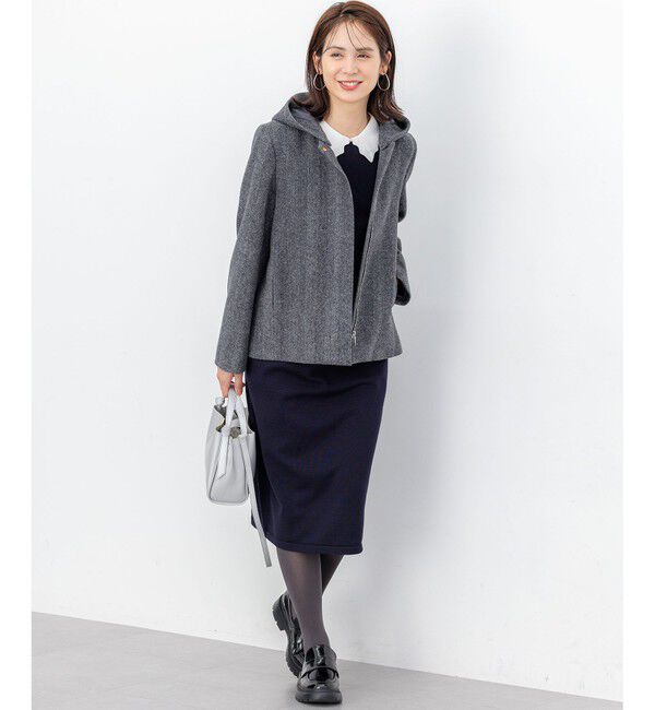 組曲「レースライク襟付きニットワンピース」|ワンピース|