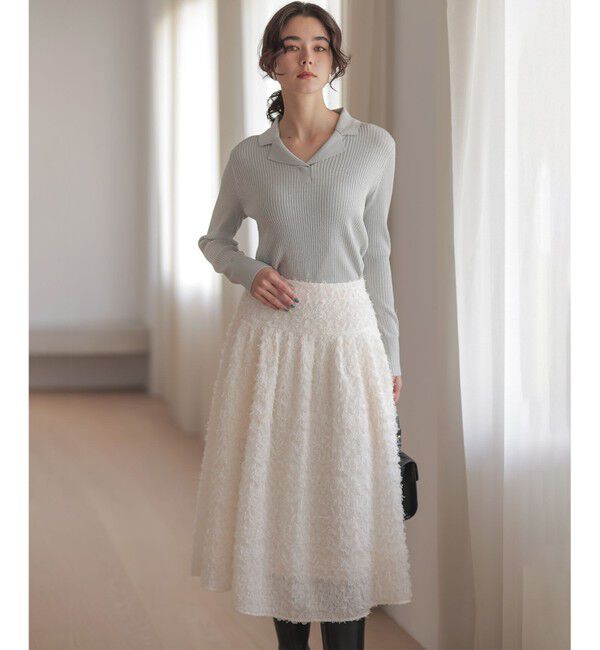 組曲「ラメリブポロ襟 ニット」|ニット・セーター|