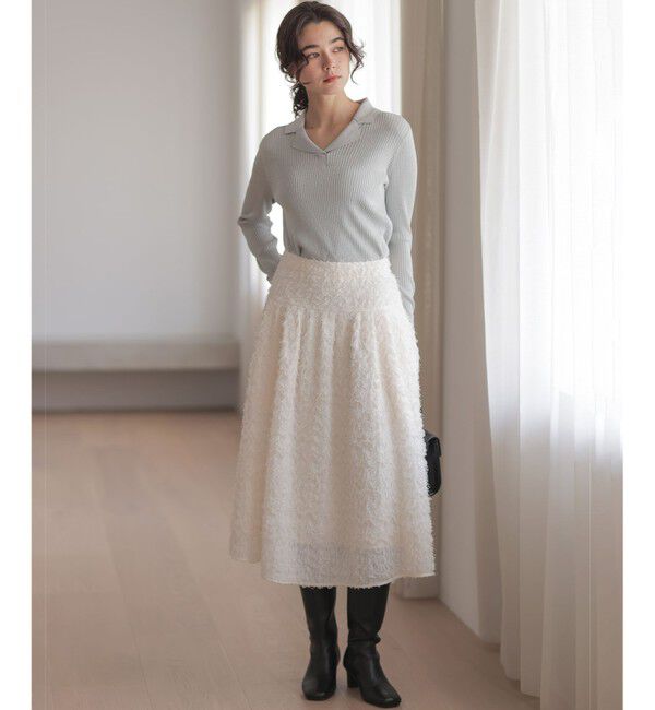 組曲「ラメリブポロ襟 ニット」|ニット・セーター|