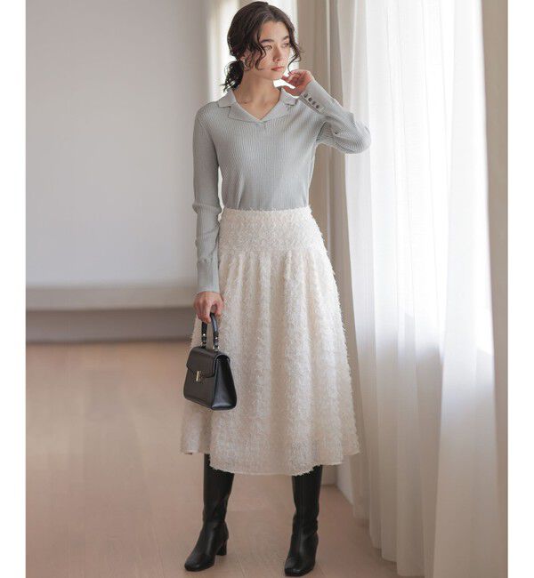 組曲「ラメリブポロ襟 ニット」|ニット・セーター|