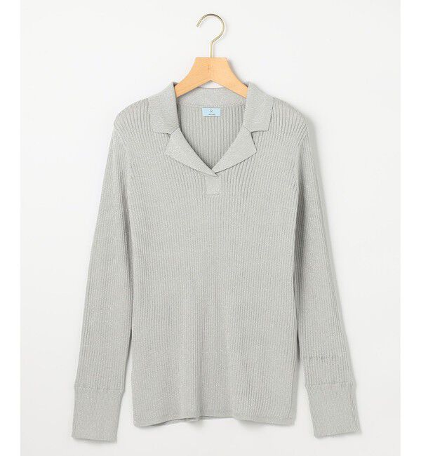 組曲「ラメリブポロ襟 ニット」|ニット・セーター|