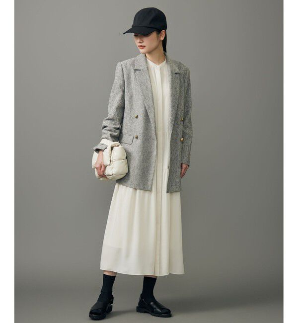 自由区「【SHIHOさん着用】シルクネップツイード ジャケット」|テーラードジャケット|