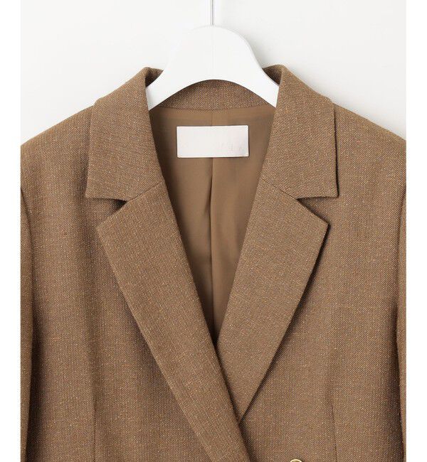 自由区「【SHIHOさん着用】シルクネップツイード ジャケット」|テーラードジャケット|