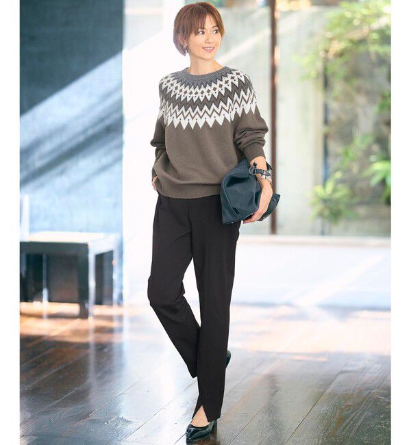 自由区「【SHIHOさん着用】ジョーゼットニット パンツ」|その他|