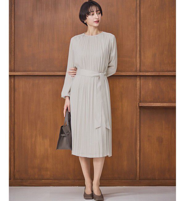 23区「【洗える】クリスタルアムンゼン プリーツワンピース」|ワンピース|