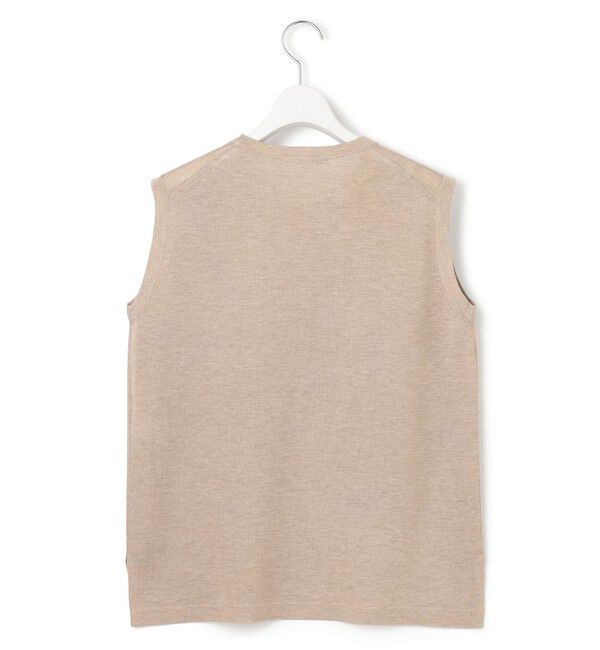 23区「【CanCam10月号掲載/新色追加】シャイニーシアー ノースリーブ ニット」|ニット・セーター|