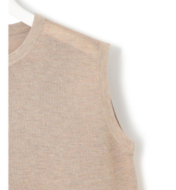 23区「【CanCam10月号掲載/新色追加】シャイニーシアー ノースリーブ ニット」|ニット・セーター|