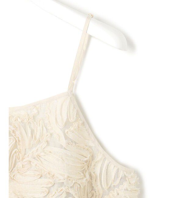 23区「【好評につき追加生産/洗える】リボンエンブロイダリー キャミソール」|シャツ・ブラウス|