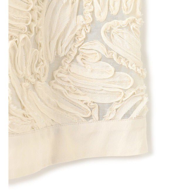 23区「【好評につき追加生産/洗える】リボンエンブロイダリー キャミソール」|シャツ・ブラウス|