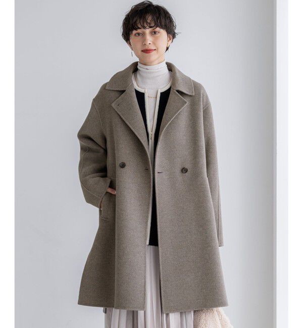 23区「【滝沢眞規子さん着用/VERY掲載】 MANTECOPure リバー チェスターコート」|チェスターコート|モカ系